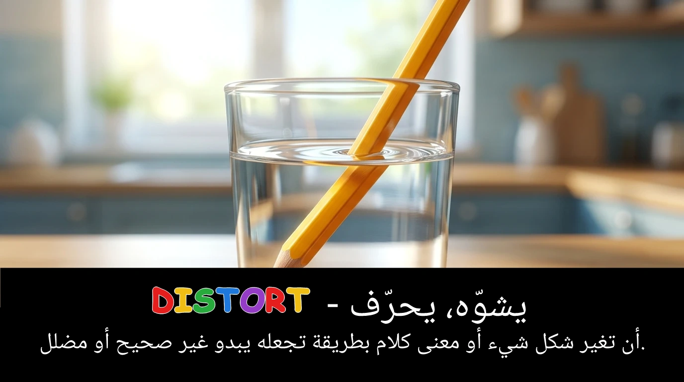 Arabic Illustration for distort